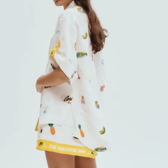 ALEMAIS BLUE MARLIN EMBROIDERED SKIRT & SHIRT - Picture 7 of 7